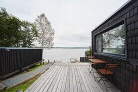 Studio с кроватью «queen size» на двоих (панорамное окно), Глэмпинг 4 Стихии Карелия, деревня Косалма