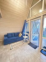 Белый домик в стиле A-Frame на берегу реки, Загородный клуб По Щучьему Велению Белый домик в стиле A-Frame на берегу реки, село Новая Усмань