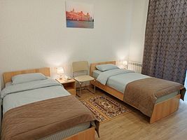 Стандарт с двумя раздельными кроватями, Экопарк Земляничный, Богородский район