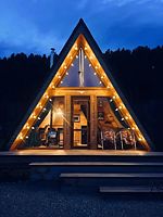 А-фрейм 6/6 с видом на горы №3, Глэмпинг Мечта!, Анос