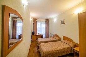 Двухместный номер Стандарт 2 отдельные кровати, Дом отдыха Дивный Мир Хижина, деревня Бараново