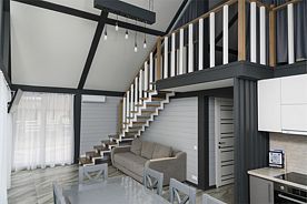 Коттедж 6-местный №7, 12 соток, Коттеджный комплекс Альпинс residence, Чепош