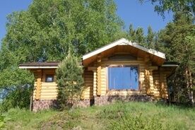 Домик на берегу Енисея, База отдыха Саянский домик, Майна