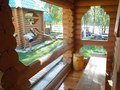 На веранде бани